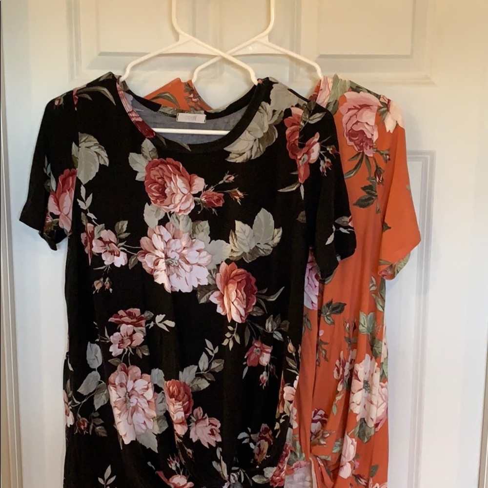 Oddy | Floral twist front tops